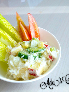 A picture of [Midnight Diner] Japanese Potato Salad (Low-Calorie Version).