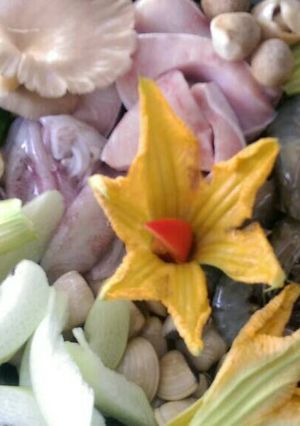 Hình của món Lẩu hải sản.