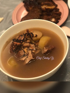 香甜章魚節瓜眉豆花生湯 的食譜成品照片