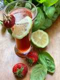 🍋Jus 🥤fraises 🍓🌿basilic 🍃