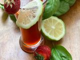 🍋Jus 🥤fraises 🍓🌿basilic 🍃
