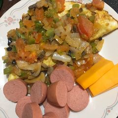 A picture of Spanish sauce for omelets.