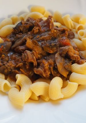 Gombás zúzapörkölt recept fotója