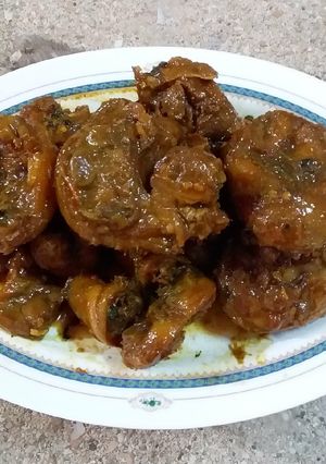 Foto resep Kaki babi masak pedas gurih manis