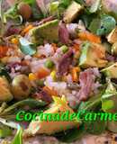 Ensalada de colores y sabores con arroz