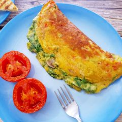 Eggless Masala Cheese Omelette A picture of Eggless Masala Cheese Omelette.