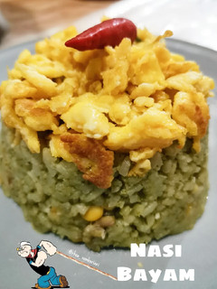 Foto resep Nasi Bayam