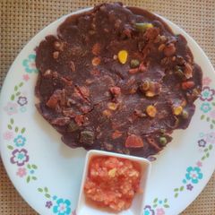 A picture of Ragi vegetables chila.