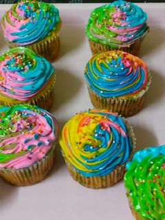 Foto resep Rainbow cupcake