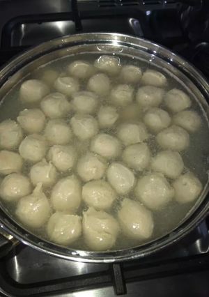Foto resep 76🍒 Bakso sapi homemade membal2 xtra tepung