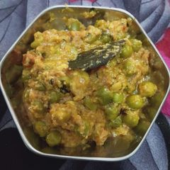 Dry matar paneer A picture of Dry matar paneer.