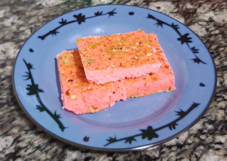 Rose kalakand🤩