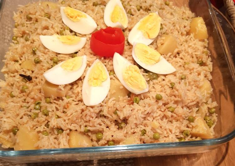 Recipe of Homemade Matar aloo pulao