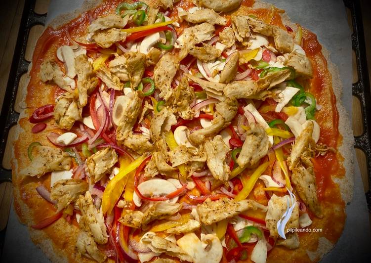 Pizza 💯% Vegana con "Heura" 😳