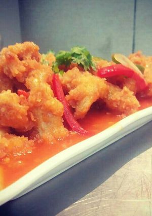 Foto resep Ayam goreng saus padang