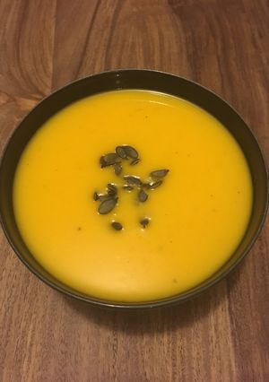 Une photo de Velouté courge et marrons
