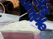 Una foto de torta keto