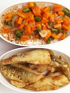 Foto resep Kakap Goreng Tepung & Buncis Asam Manis