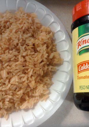 A picture of easy mexican rice.