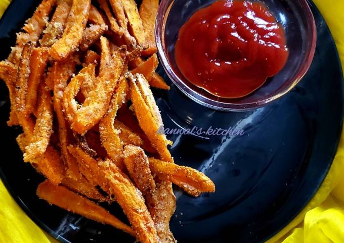 Baked sweet potato french fries