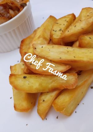 A picture of Sweet potato wedges.