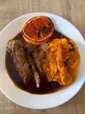 Canard à l'Orange avec Purée de Patates Douces