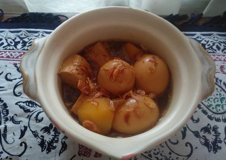 Semur Telur Tahu