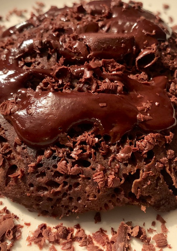 Una foto de Brownie de Café Fitness en microondas