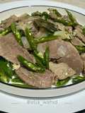 Daging Sapi Tumis Cabai Hijau