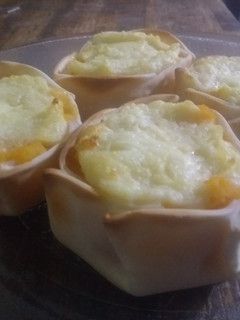 Una foto de Canastitas de calabaza y queso de papa