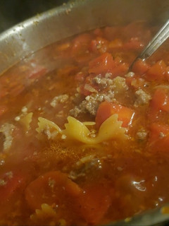 A picture of Lasagna Soup.