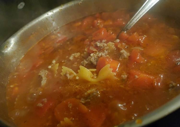 Homemade Lasagna Soup