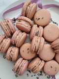 Levendulás ganache macaronba