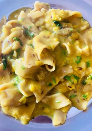A picture of Daal Dhokli 🫕🫕.
