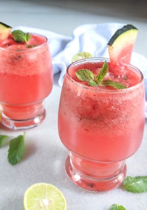 A picture of Watermelon masala mojito.