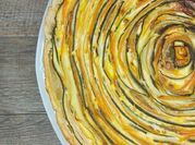 Una foto di pasta sfoglia stracchino