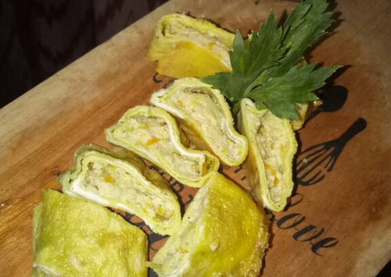 Egg roll tahu