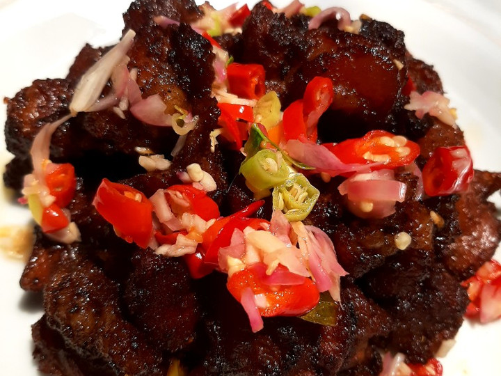 Ini dia! Resep memasak Sate Daging Goreng sambal matah hidangan Idul Fitri yang spesial