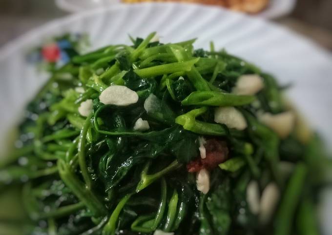 Panduan Membuat Resep Cah kangkung bawang putih simple