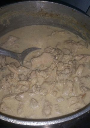 Una foto de Pechuga a la crema