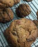 NYC Levain inspired Chocolate Chip Walnut Cookies