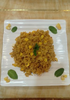 A picture of Masala Corn Rice.