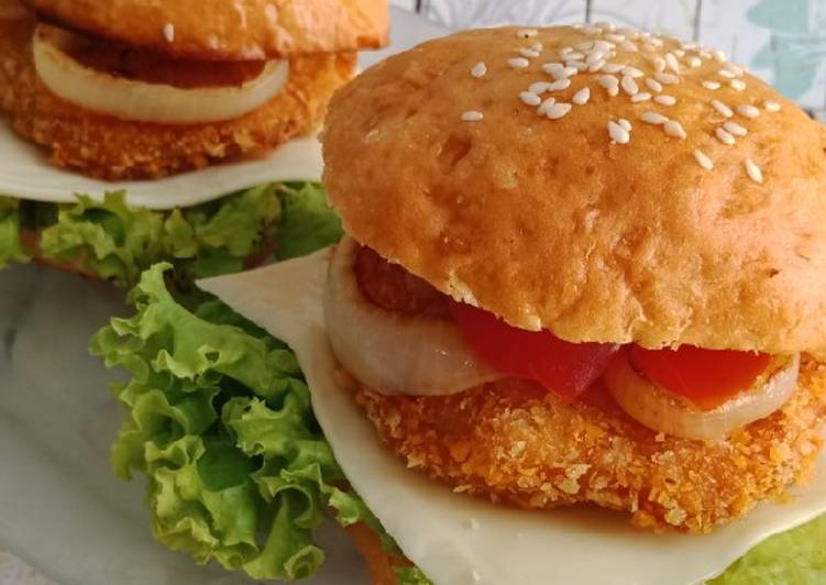 Resep Patty Burger (chicken burger)
