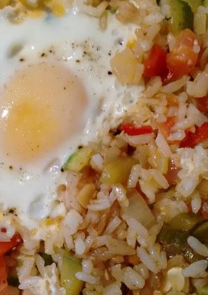 Una foto de Salteado con huevos