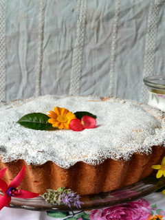 Una foto de Tarta de ricota y dulce de leche💕