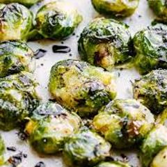 A picture of Smashed brussel sprouts.