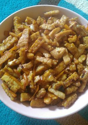 Foto resep Oseng wortel, tahu, tempe