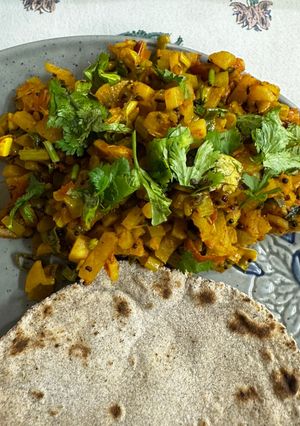 A picture of Mooli ki Sabji.