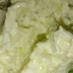 Mayo cabbage salad A picture of Mayo cabbage salad.