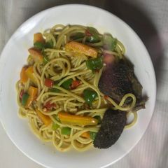 A picture of Vegetable spaghetti.